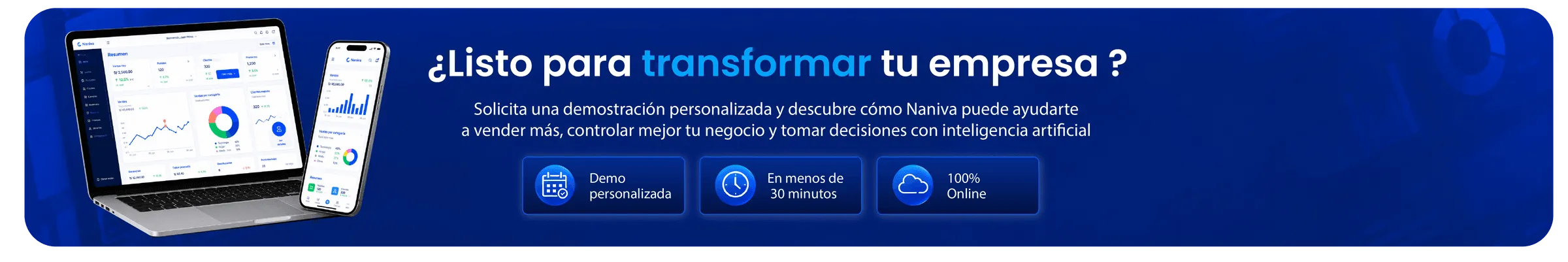 ¿Listo para transformar tu empresa? Solicita una demostración personalizada.